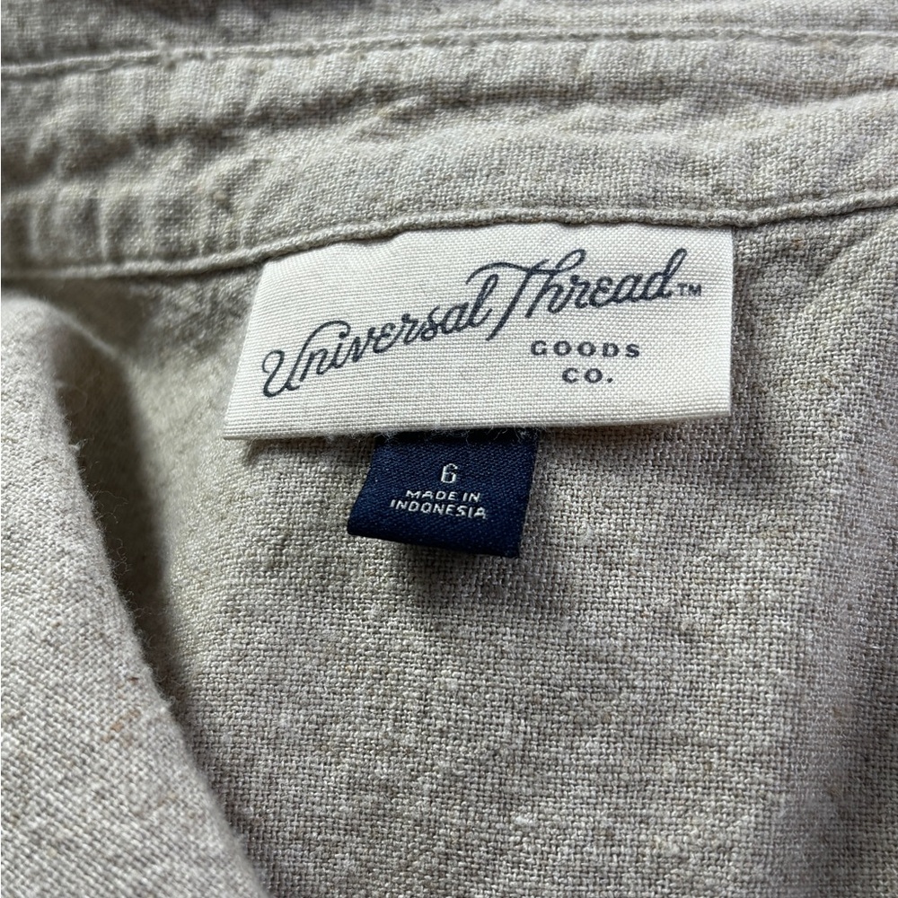 Universal Thread Beige Button-Front Jumpsuit - image 3